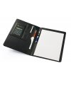 Portfolio with notebook and calculator Portfolio with notebook and calculator