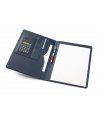 Portfolio with notebook and calculator Portfolio with notebook and calculator