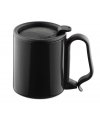 Travel mug with lid black