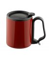 Travel mug with lid red