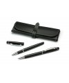 Writing set MONTANA black: ball pen and roller pen Writing set MONTANA black: ball pen and roller pen