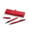 Writing set MONTANA red: ball pen and roller pen Writing set MONTANA red: ball pen and roller pen