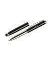 Ball pen QUATRO with touch stylus, flashlight and laser pointer black