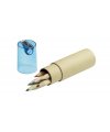 Color pencils in paper tube with sharpener Color pencils in paper tube with sharpener