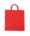Cotton bag with short handles red Cotton bag with short handles red