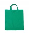 Cotton bag with short handles green Cotton bag with short handles green
