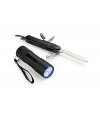 Flashlight and pocket knife in a box Flashlight and pocket knife in a box