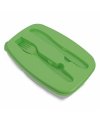 Food Plastic Box With Knife And Fork