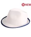 Sombrero Premium Blanco Ribete Az Sombrero Premium Blanco Ribete Az