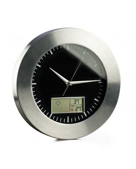 Wall clock with weather forecast