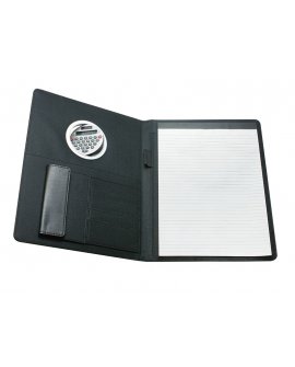 Portfolio with calculator and notebook Portfolio with calculator and notebook
