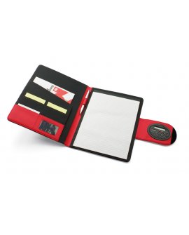 Portfolio with a calculator and notebook Portfolio with a calculator and notebook
