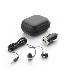 Travel set (car charger, earphone) Travel set (car charger, earphone)