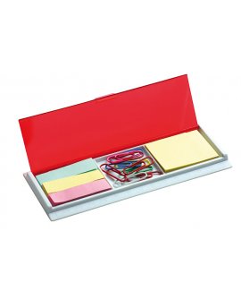 Ruler with memo sticks and paper clips Ruler with memo sticks and paper clips