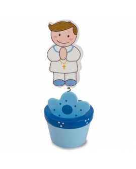 Boy Communion Clip Photo Holder Pot