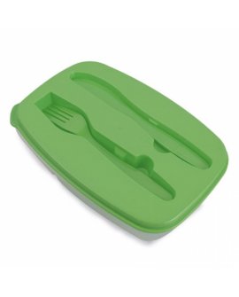 Food Plastic Box With Knife And Fork