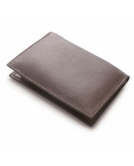 Soft Leather Card Case With Paper Bloc