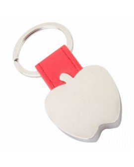 Apple Shaped Metal Key-Ring