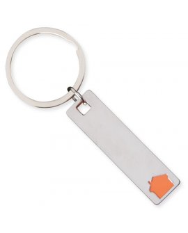 Elongated House Key-Ring Elongated House Key-Ring