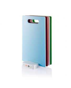 Hygienic cutting board set with colour indication Hygienic cutting board set with colour indication
