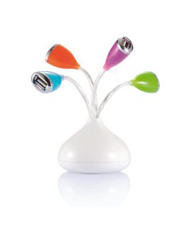 Flower 4 port USB hubs with LED light Flower 4 port USB hubs with LED light