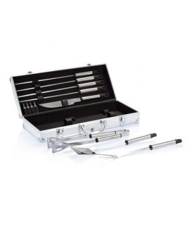 12 pcs barbecue set in aluminium box