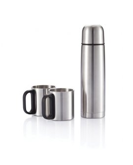 Vacuum flask and 2 mugs set Vacuum flask and 2 mugs set