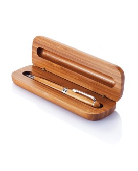 Bamboo ballpoint pen in box Bamboo ballpoint pen in box