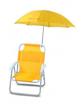 Pludmales krēsls ar lietussargu