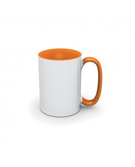 Promotional mug - Evergreen, orange 400 ml Promotional mug - Evergreen, orange 400 ml
