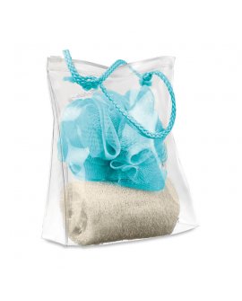 Vannas istabas komplekts plastmasas maisiņā Vannas istabas komplekts plastmasas maisiņā